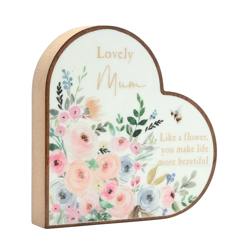 Mantel Heart Plaque, Mum Widdop & Co