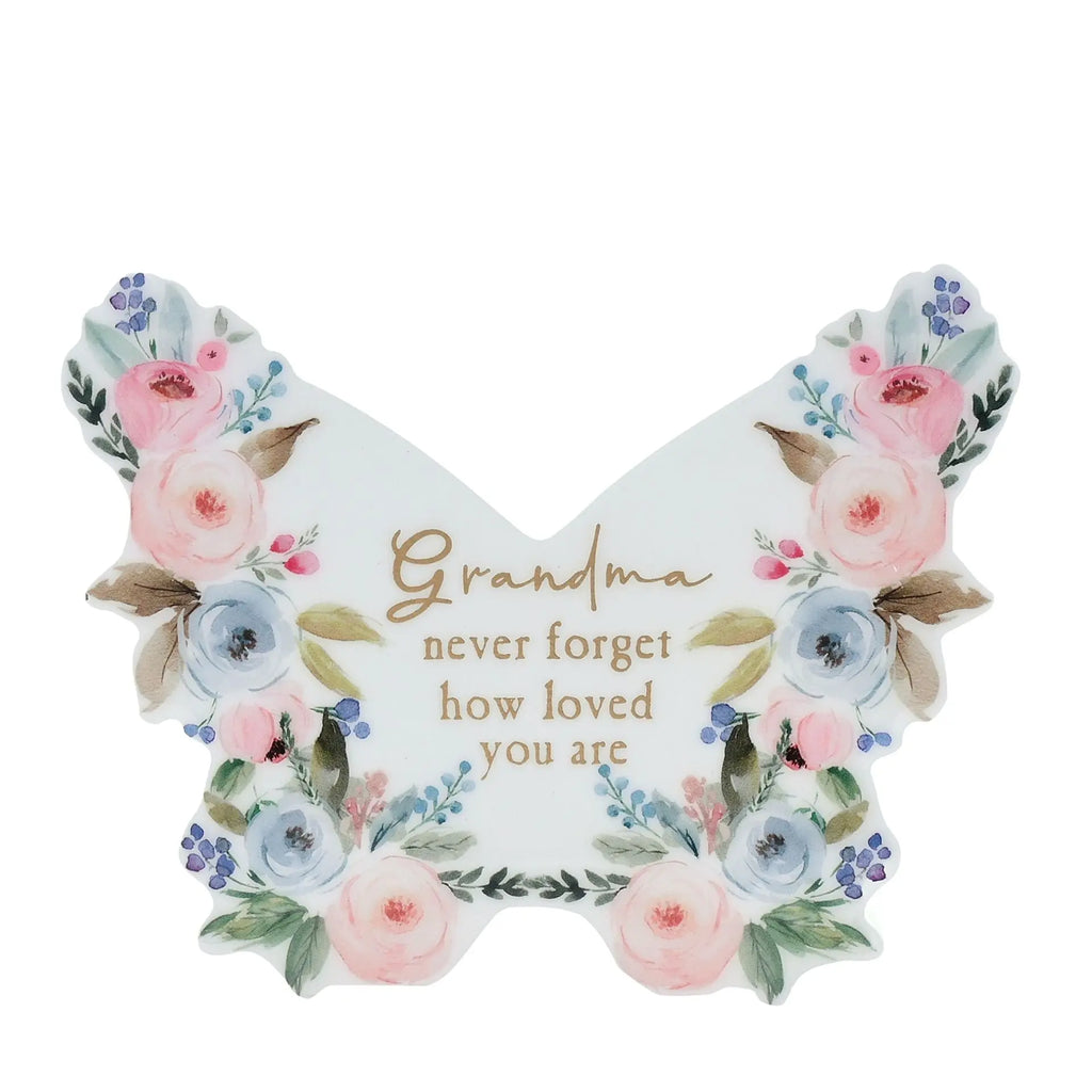 Standing Butterfly Plaque, Grandma Widdop & Co