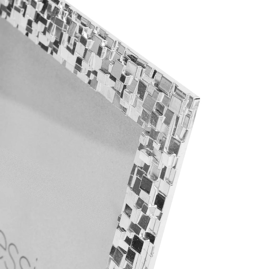 Mosaic Effect Silver Plated Photo Frame - 4" X 6" Widdop & Co
