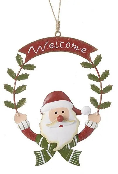Metal Merry Christmas & Welcome Hanging Sign Heaven Sends
