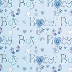Wrapping Paper Single Sheet - Baby Boy – Forget Me Not 247