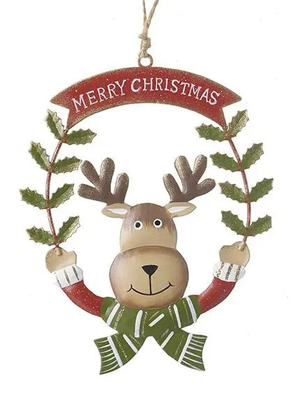 Metal Merry Christmas & Welcome Hanging Sign Heaven Sends