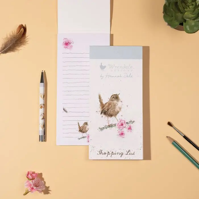 Wrendale Stationary - Wren ‘Little Tweets’ Shopping Pad Wrendale